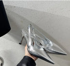 High Heeled Sandals Women Pointed Toe Elegant Shoes Sexy Fashion Pumps 2025 New Luxury Designer Brand Dress Zapatillas De Mujer