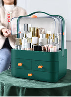Cosmetic organizing box, tabletop dresser drawer, jewelry shelf, high-end feel, large-capacity skin care product storage box