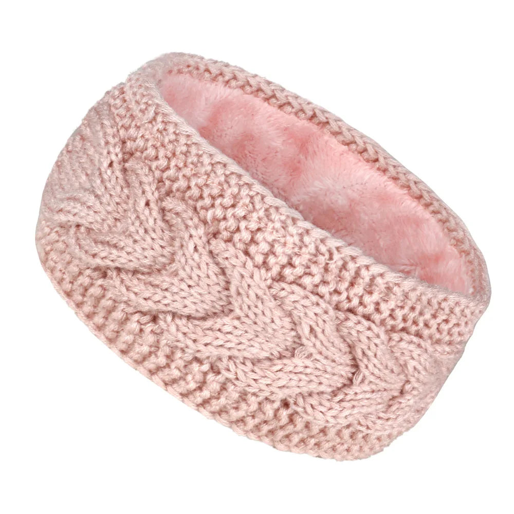 Winter Knitted Inner Layer with Velvet Windproof and Keepwarm Headband