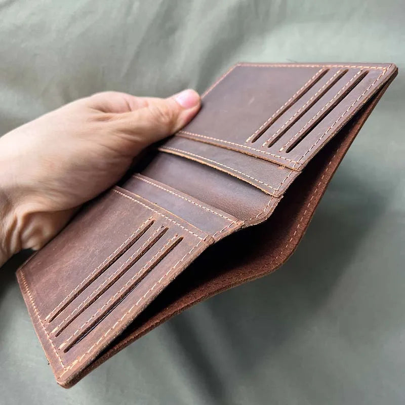 Custom Mens Wallets with Names Leather Wallet for Men Genuine Leather Men Wallets Personalised Gifts for Men Drop Shipping