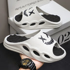 Men Fashion Massage Slippers Indoor/Outdoor Sandals Beach Flip Flop Thick Sole Male Slides Summer Non-Slip Men Shower Slippers