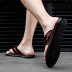 Men's High Quality Sandals Summer Men Shoes Breathable Walking Beach Slippers Outdoor Sandals Casual Fashion Male Filp Flops