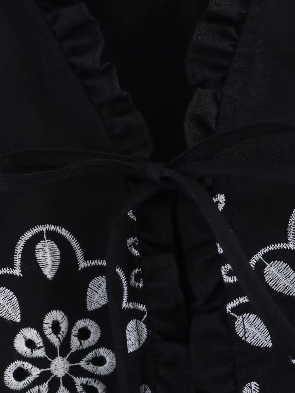 Embroidered Blouse Top Boho Chic Hawaiian Summer Vintage Ruffle Crop Shirts Female Elegant Women's Shirt Tops Woman 2025