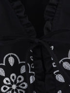 Embroidered Blouse Top Boho Chic Hawaiian Summer Vintage Ruffle Crop Shirts Female Elegant Women's Shirt Tops Woman 2025