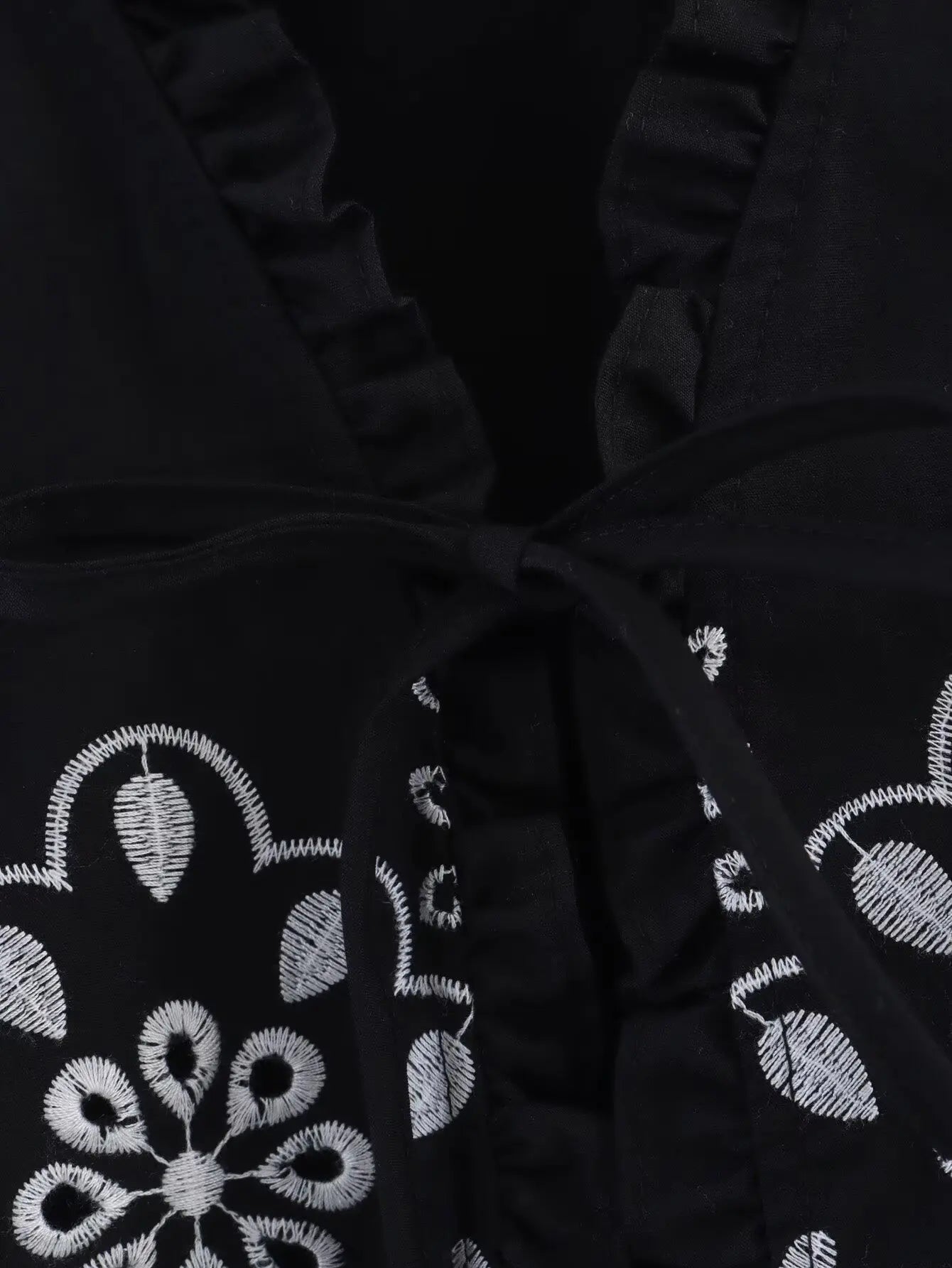 Embroidered Blouse Top Boho Chic Hawaiian Summer Vintage Ruffle Crop Shirts Female Elegant Women's Shirt Tops Woman 2025