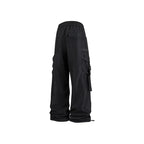 Men's sportswear pants are simple, versatile, retro and fashionable with large pleated pockets for outdoor work