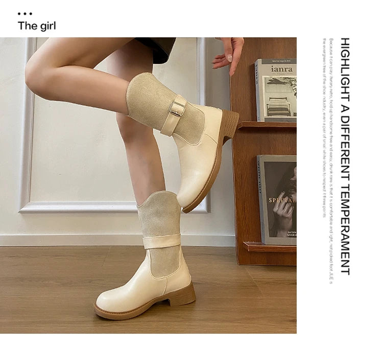 2026 New High Heels Women Boots Winter Punk Gothic Women’s Boots Fashion Elegant Retro Pumps Designer Woman Boots Fashion 42