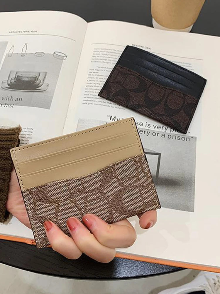 Luxury Design Wallets for Women Multi-Function Card Holder PU Leather Female Small Card Bag Short Women's Purse