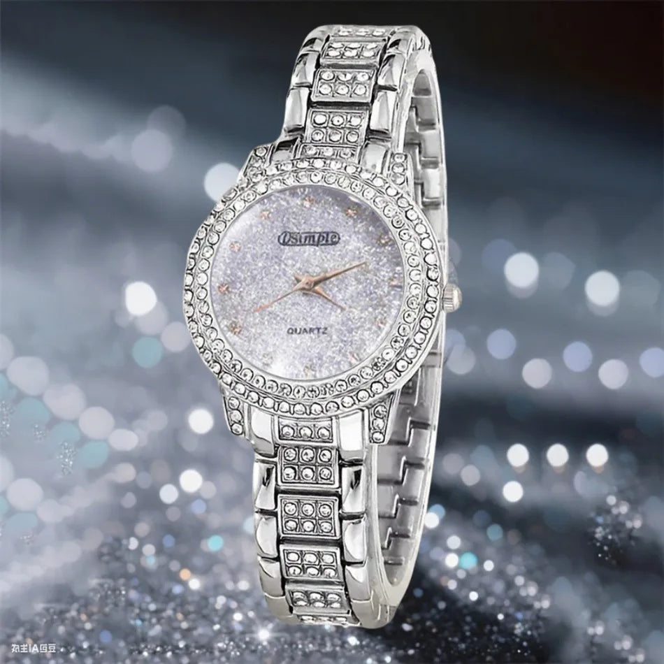 Couple Watches, 2-Piece Set Luxury Watch Set Classic Minimalist Large Dial Casual Versatile Quartz Watch Combo Set Holiday Gift