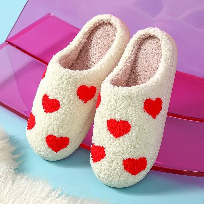 Women's Slippers, New Winter Design, Caring Warmth, Thick Plush Home Anti-Slip Slippers