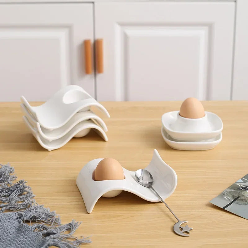 Kitchen Supplies Egg Tray Egg Rack Household Ceramic Tableware Supplies Egg Tray Egg Tray Breakfast Household Refrigerator