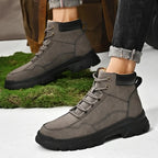 Men's high top shoes for autumn and winter, comfortable and simple design, daily office and outdoor travel shoes