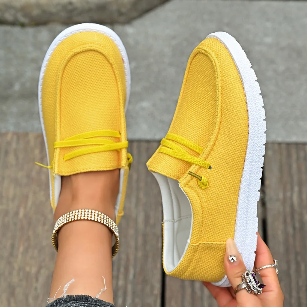 Women Flats Shoes New Summer Casual Breathable Loafers Platform Designer Shoes Slip on Fashion Sneakers Women Zapatos De Mujer