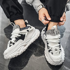 Men's Shoes 2025 Thick Sole Height Increasing New Breathable Trend Fashionable and Versatile Casual Sports Comfortable Trend