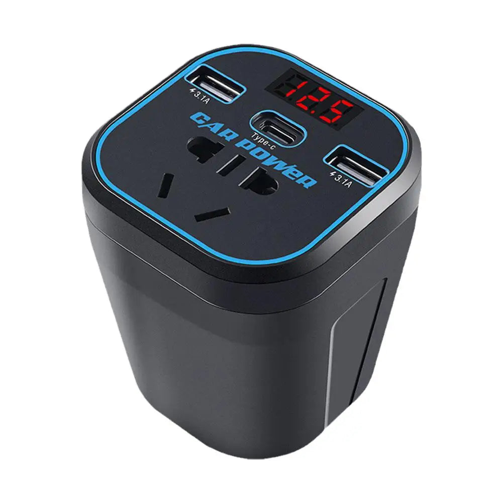 Car Power Inverter 12V/24V TO 110V 220V Converter Type-C Multi-function Charger Socket 3.1A Fast Charger Car Power Converter