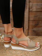 Summer Woman's Sandals Fashion Open Toe Women Wedges Sandals Comfortable Beach Shoes Outdoor Anti-Slip Platform Shoes for Women