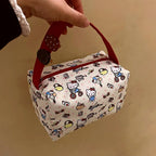 Hello Kitty Cosmetic Bag Large Capacity Travel Makeup Organizer Portable Toiletry Case Lipstick Storage Pouch Cute Cartoon Print