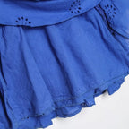 Women's Stitch Slim Short Dress V-neck Strap Sleeveless Hollow Embroidered Zipper Stacked Backless Summer New Sexy Dress