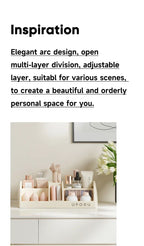Cosmetics Storage Box Home Dressing Table Desktop Large Capacity Multi-functional Skin Care Products Compartment Shelf
