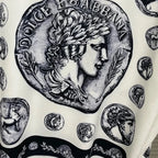 Men's shirt Vintage Character print 2025 Spring / Autumn Loose Version Classic Long-sleeved Lapel Fashion and leisure Top S-5XL