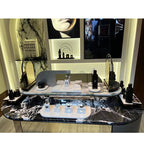 2022 New Style Counter acrylic Cylinder Cosmetic Skincare display stand Makeup Displays