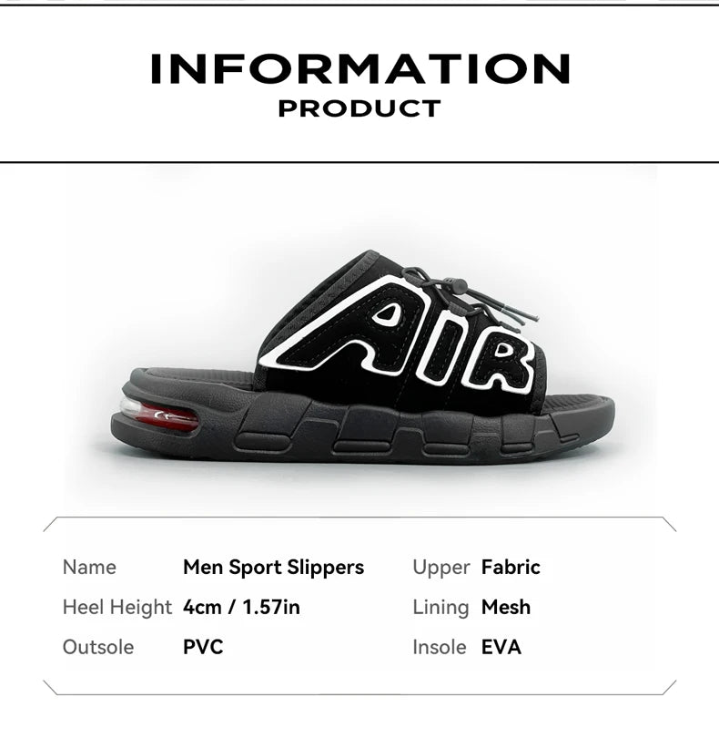 Man‘s Sandals Thick Sole Non-slip Fashion Trend Sports Slippers For Men Outdoor Footwear Size 40-49 Suitable Summer