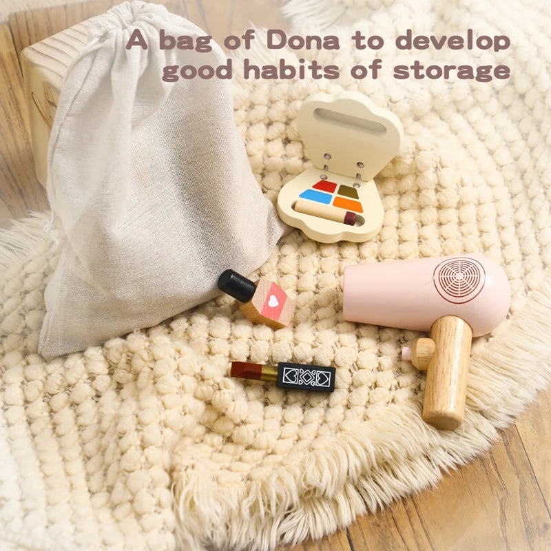 Simulation Cosmetics Set Kids Play House Toys Simulation Make up Lipstick Nail Paint Educational Toys Pretend Makeup Girls Game