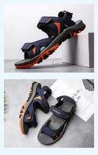 Men's Sandals 2022 Beach and Sea Casual Shoes Sandal for Men Summer Male New Slippers Wears Genuine Leather Man Flip Flops