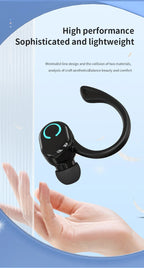 Bluetooth 5.2 Business Wireless Headphone Ear-Hook Mini HIFI Bass Noise Cancelling Earphone With Mic Sport Game Headset