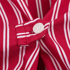 Women's shirt new striped silk loose shirt autumn fashion design women's casual top