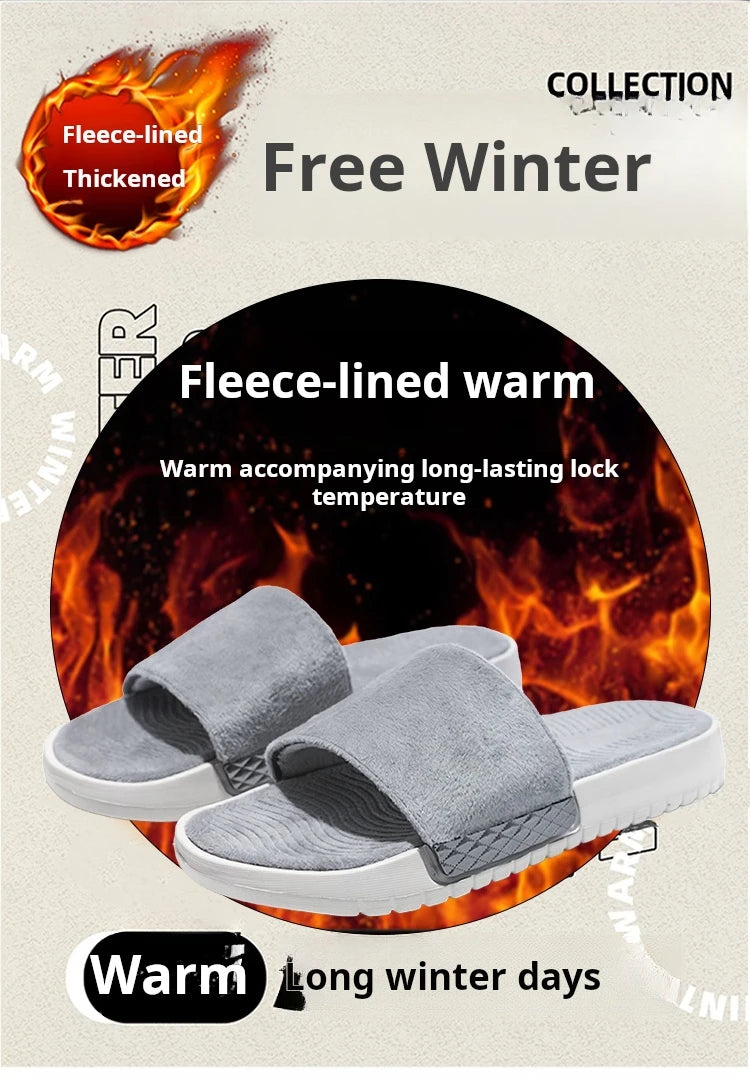 Men's Slippers for Home in Solid Colors Flat Heels Low Cuffs Convenient To Wear Spring and Summer Soft-soled Anti-slip Slippers