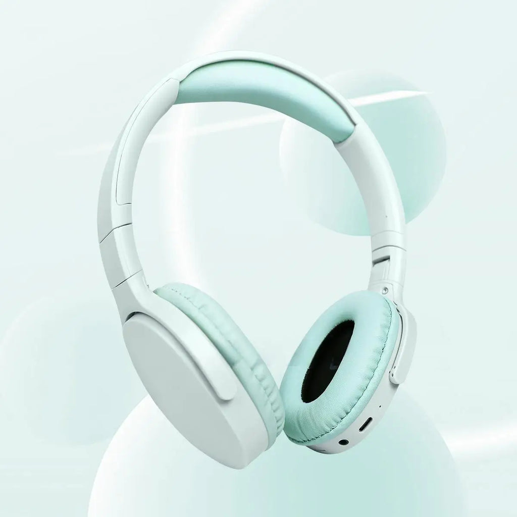 Fashionable Bluetooth wireless headphones, over-ear, deep bass, sports stereo, high fidelity, long battery life, universal