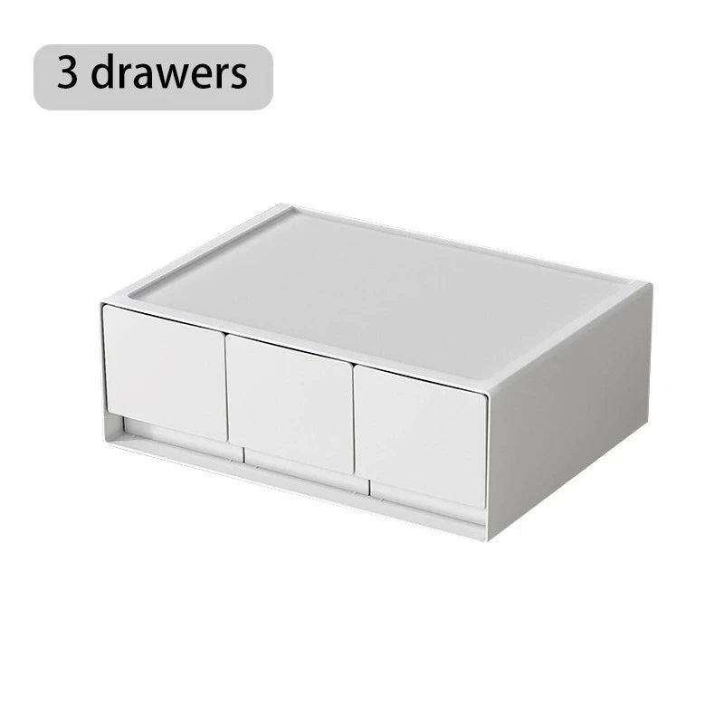 Desktop Organizer Large Capacity Drawer Type Cosmetics Storage Box Multi-functional Skin-care Sundries Desktop Organizer Box