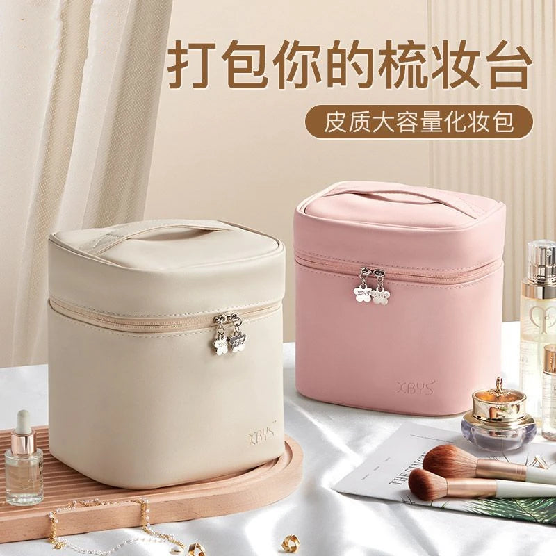 New Cosmetics Organizer Vertical Large-capacity Cosmetic Bag Deep Portable Handheld Waterproof Out Wash Storage Bag