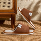 Slippers for Men，Non-Slip Soft-Soled Indoor House Slippers for Spring&Summer, All-Season Linen Home Comfortable Slippers