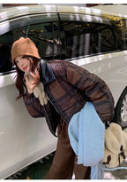 2025 New Korean Winter Women Down Cotton Jacket Parkas Short Cotton Padded Turn Down Collar Ladies Quilted Outerwear