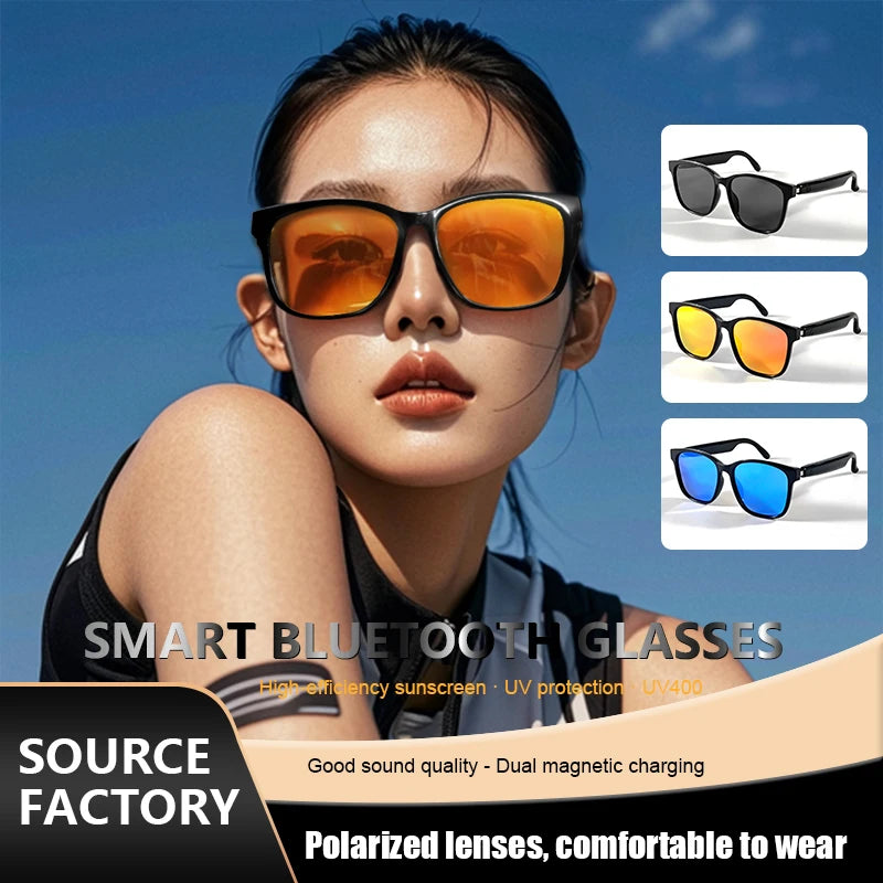 2025 Sunglasses Smart Glasses Men Women Technology Audio Call Remote Headset Sunglasses Sports Driving Music Earbuds Headphones