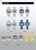 NAVIFORCE Luxury Couple Watches Set - Men's And Women's Fashion Quartz Wristwatches Waterproof Stainless Steel 2025 New Arrival