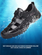 Man’s Sandals breathable comfort summer slippers beach Muller outdoor anti slip shoes youth casual fashion Hollow shoes