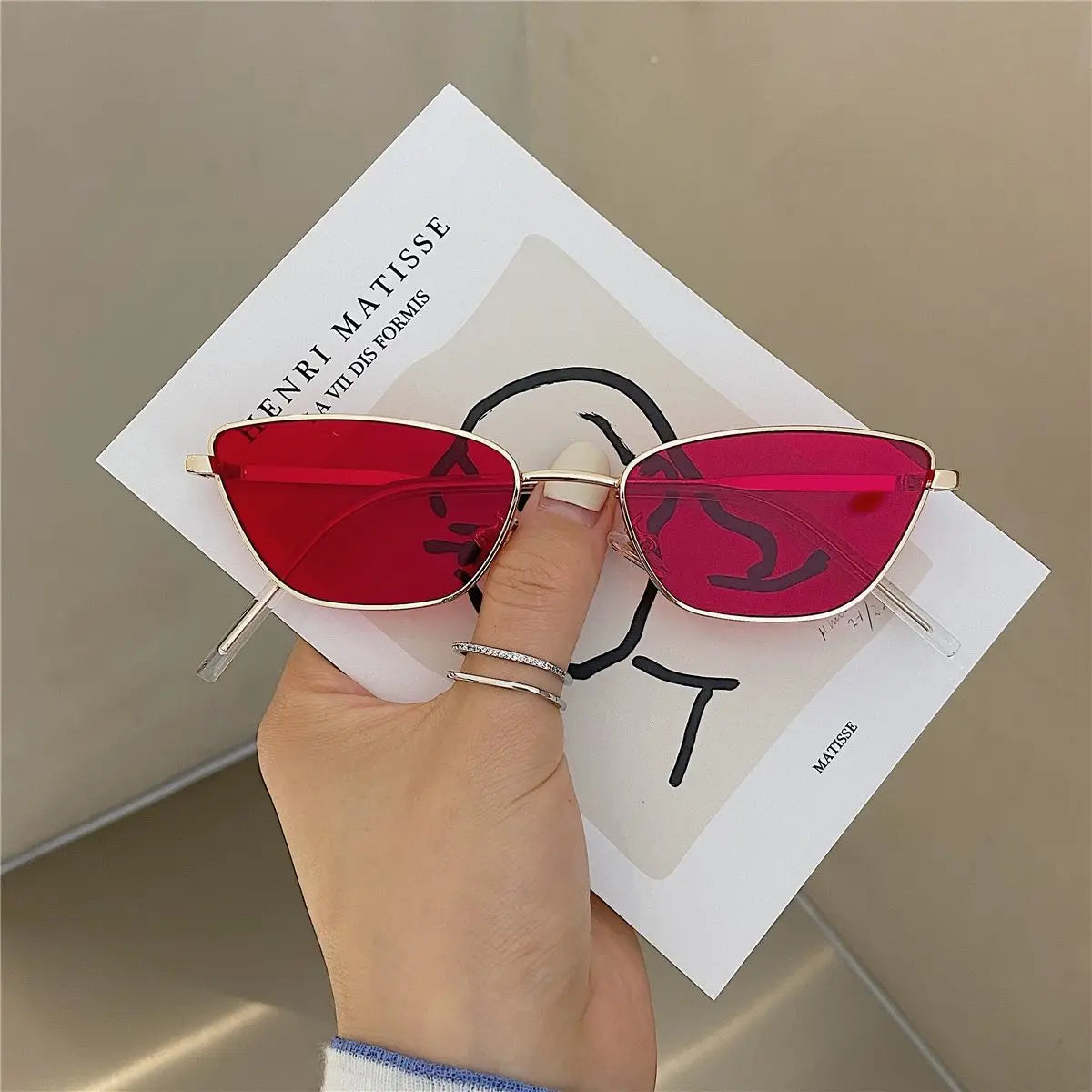 Sunglasses for Women Classic Fashion Oversized Anti-Reflective Vintage Square Metal Sun Glasses Driving Eyewear UV400 Очки