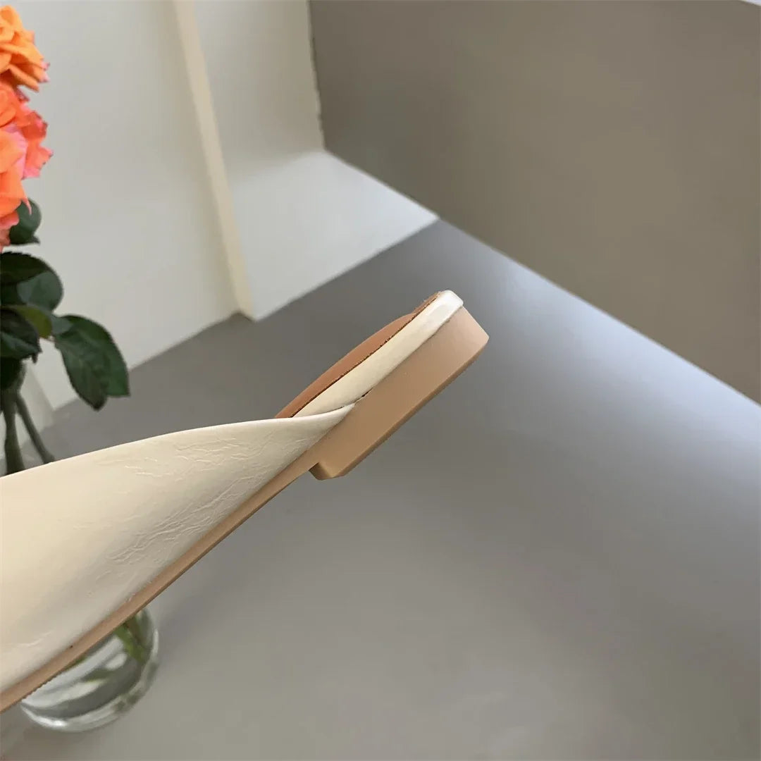 Flats Slippers Women Open Toe Sandals Summer Flip Flops Casual Shoes 2025 Trend Dress Party Shoes Woman Slides Designer