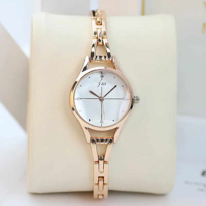 Women's Watches Elegant Woman Watch Quartz Gifts for Women Luxury Fashion Stainless Steel Alloy Women's Wristwatch Accessories