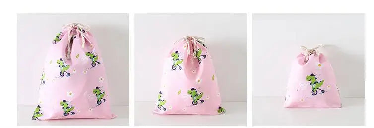 Women Girls Jewelry Lipstick Cosmetic Tote Rope Pouch String Bag Cute Small Large Coin Purse Key Earphone Drawstring Storage Bag