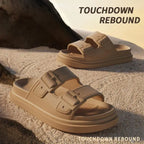 Women's Classy  Slippers for Women at Home in Summer, Comfortable Soft-Soled Non-Slip Outdoor Thick-Soled Casual Lightweight Summer Slippers for Women