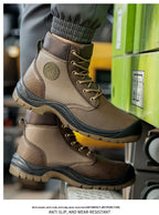 Men's safety shoes are anti smashing, anti piercing, anti-static, anti slip, wear-resistant, and splash proof work shoes