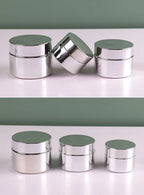 Cosmetic Jar 5-50g Face Cream Glass Bottle Silver Glass Cream Jar Cosmetic Container Empty Nail Glue Jar Travel Makeup Container
