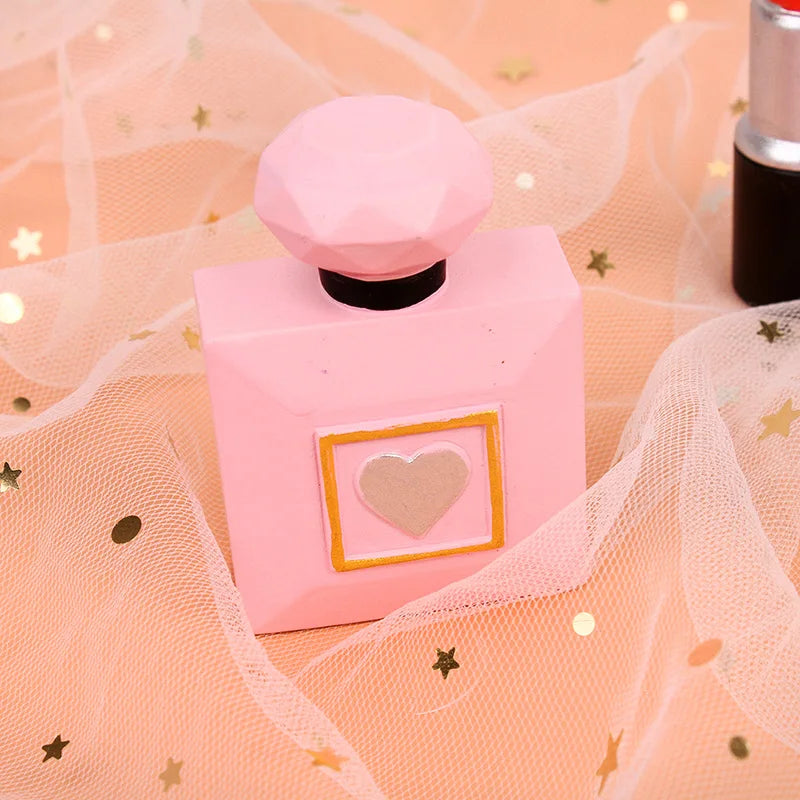 Girl's Birthday Party Cosmetics Decorations Lipstick Perfume Bottle Eyeshadow Box Cake Top Lady's Mom's Birthday Cupcake Toppers