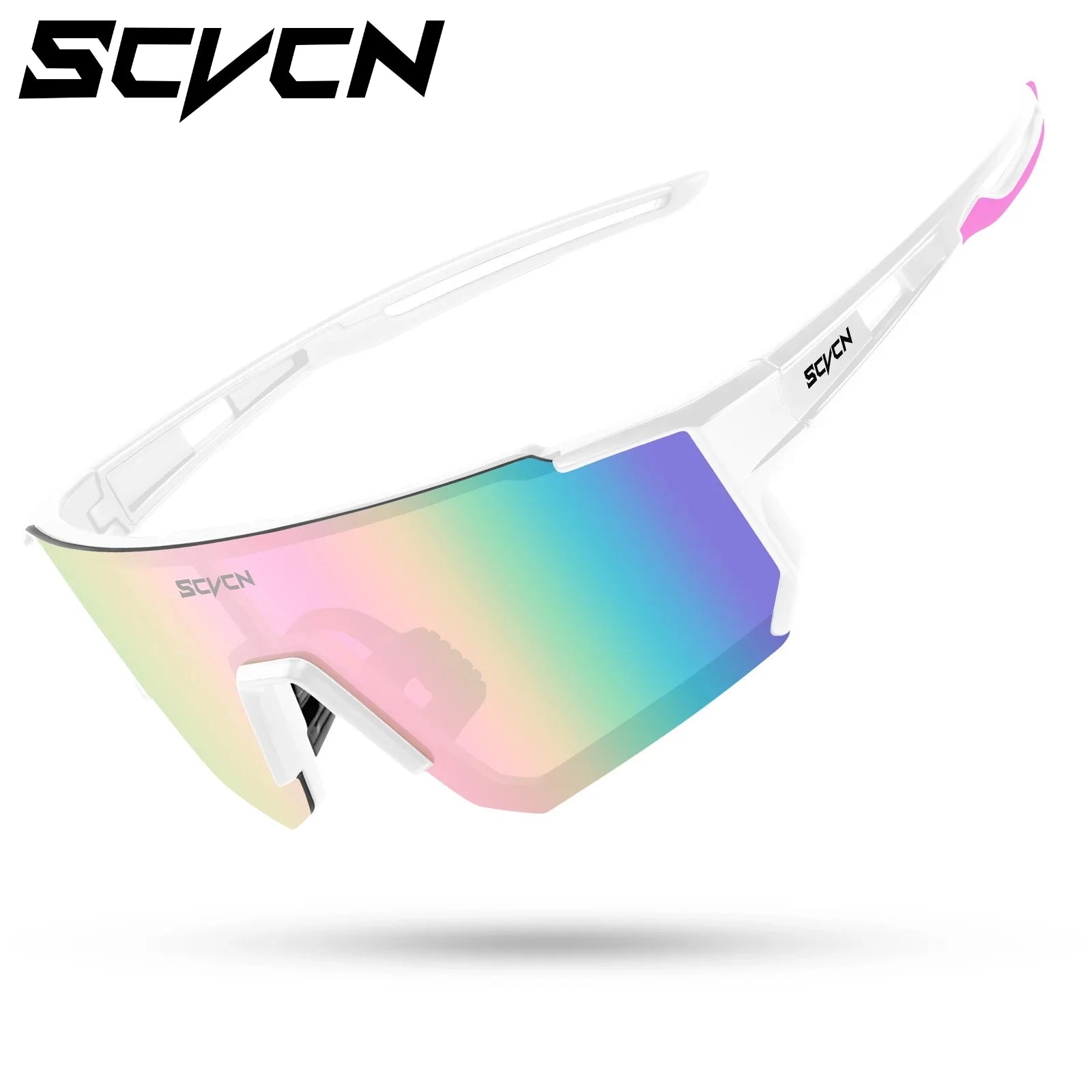 SCVCN Fashion Sunglasses for Men Sport Cycling Glasses Bike Bicycle Hiking Camping Golf UV400 Protection Glasses Women Baseball