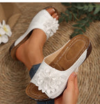 Women's Sandals Wedges Heels Sandals Summer 2025 Platform Sandalias Mujer Soft Heeled Slippers Summer Shoes Woman Footwear Women