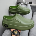 Women's Slippers Are All Season Anti Slip Waterproof Thick Soled Fashionable Simple Rain Boots for Couples Chefs Doctors Nurses